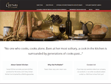 Tablet Screenshot of cestarikitchen.com